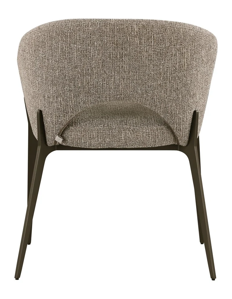 Esszimmerstuhl Kenzi Brown Tweed – Richmond, Bezug 100% Polyester