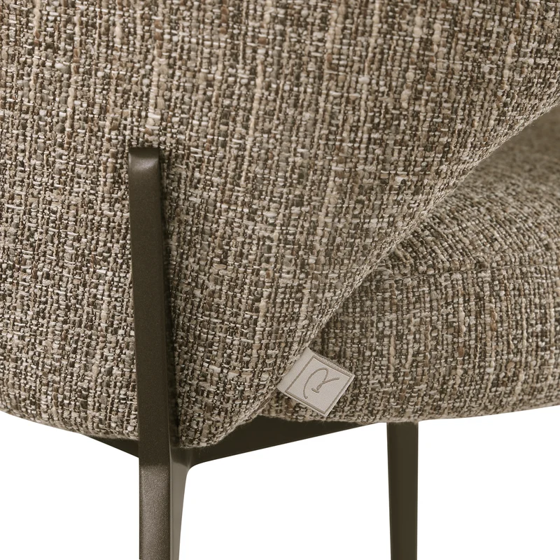 Esszimmerstuhl Kenzi Brown Tweed – Richmond, Bezug 100% Polyester