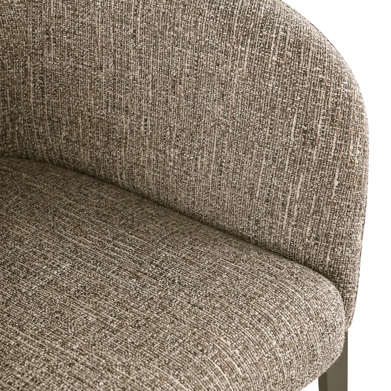 Esszimmerstuhl Kenzi Brown Tweed – Richmond, Bezug 100% Polyester