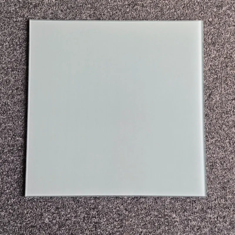 Glasplatte TERRY 75x75cm weiss/milchglas 8mm gehärtetes Glas