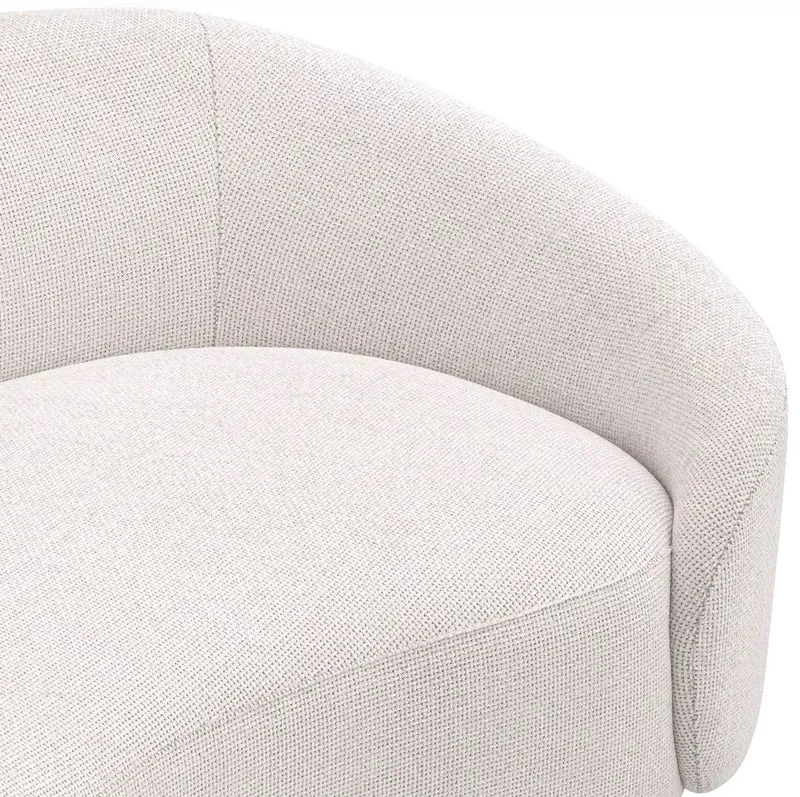 Casa Padrino Luxus Sofa Weiß / Schwarz 230 x 113 x H. 70 cm - Gebogenes Wohnzimmer Sofa - Wohnzimmer Möbel - Wohnzimmer Einrichtung - Luxus Möbel - Luxus Einrichtung - Möbel Luxus