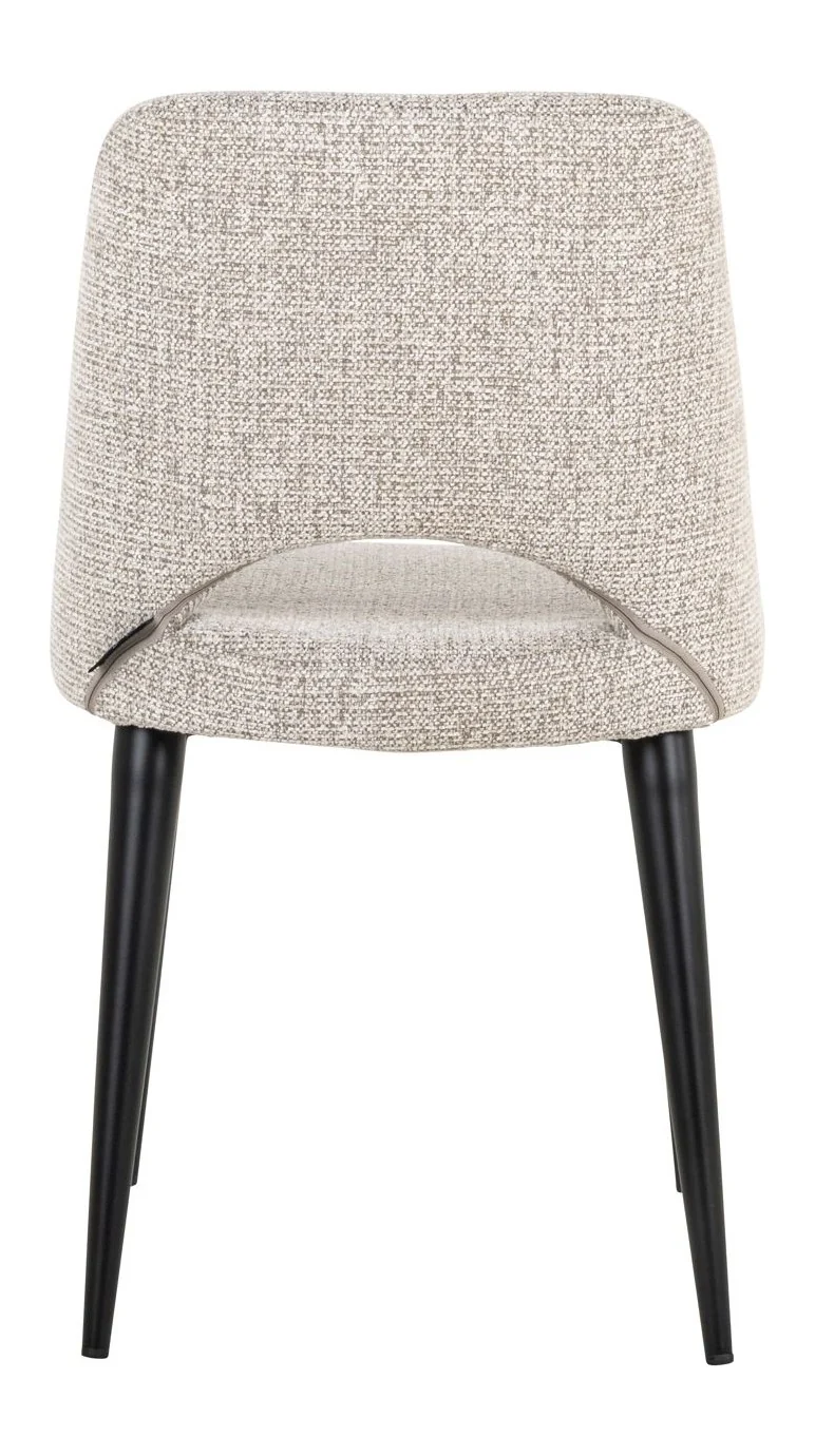 Esszimmerstuhl Tabitha im 2er-Set, natural fancy mit Metallbeinen