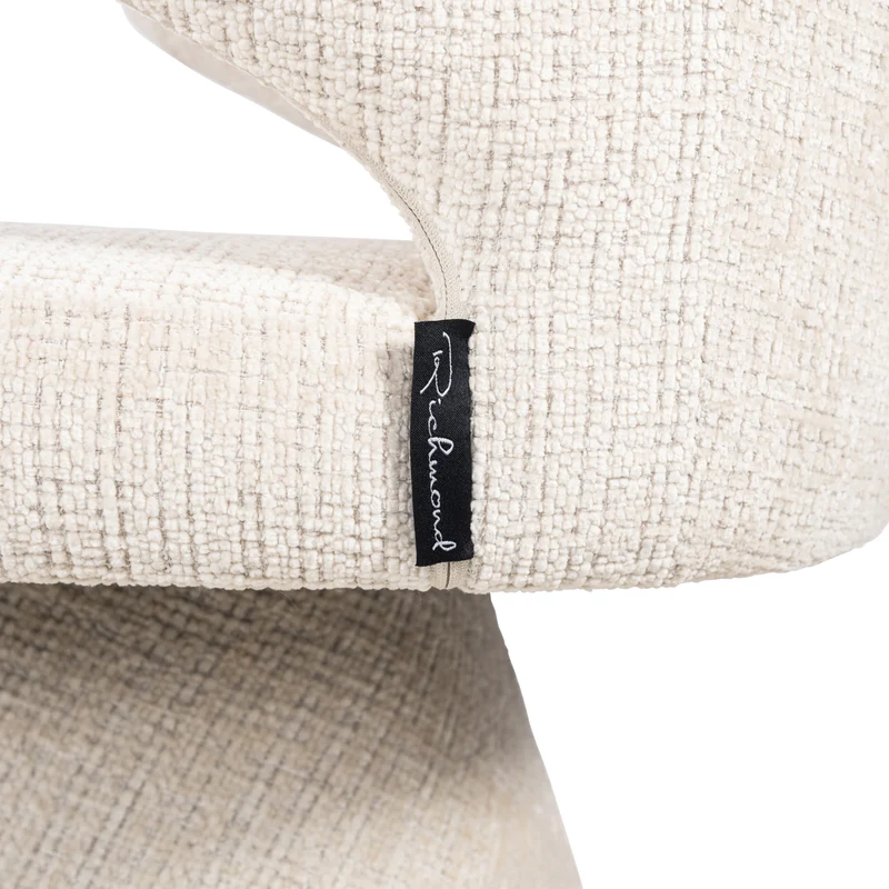 Esszimmerstuhl Gatsbi Niagara Beige, Metallgestell, Chenille