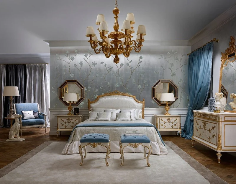 Casa Padrino Luxus Barock Spiegel Gold - Italienischer Barockstil Massivholz Wandspiegel - Luxus Möbel im Barockstil - Prunkvolle Barock Möbel - Made in Italy - Luxus Barock Interior