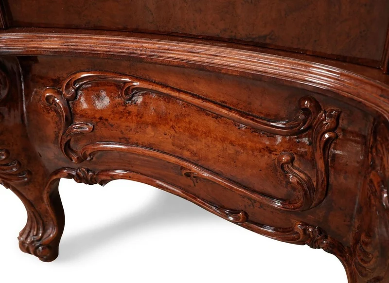 Casa Padrino Luxus Barock Schlafzimmer Schrank mit 5 Türen Braun 305 cm - Barock Möbel
