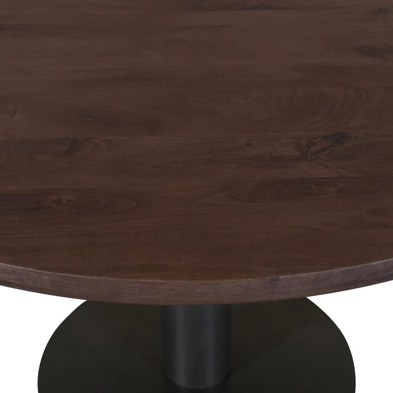 Esstisch Baldwin spicebrown Ø130 cm, Mangoholz & Eisen, Richmond