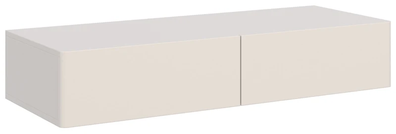 Hängender Schminktisch Olio mit zwei Schubladen, 110 cm, Kaschmir