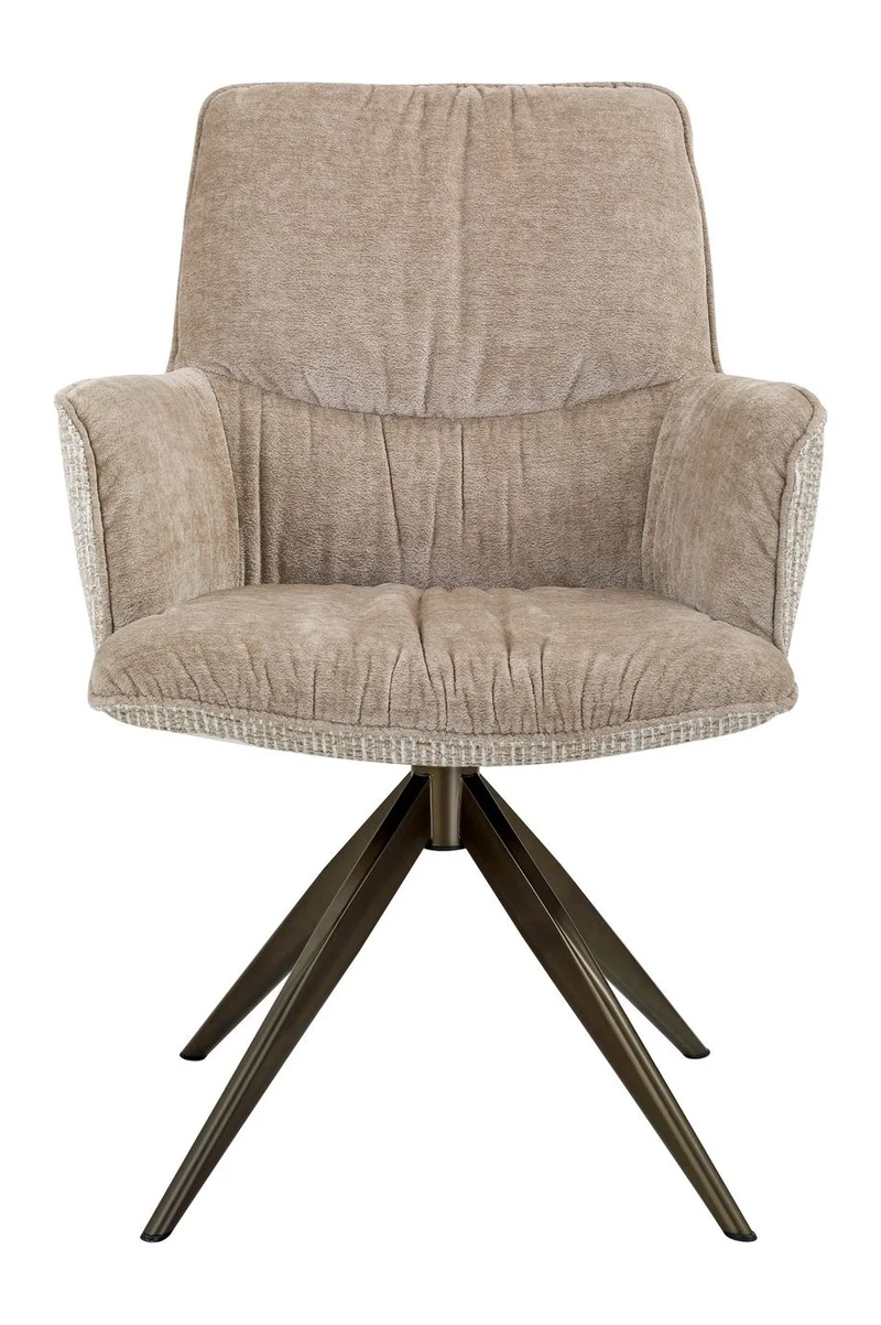 Esszimmerstuhl Chase Cream Blockweave mit Drehgestell, Richmond