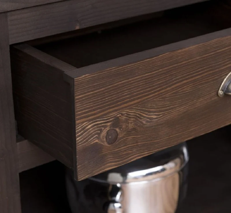 Casa Padrino Landhausstil Bar Theke Dunkelbraun 120 cm - Bar Möbel