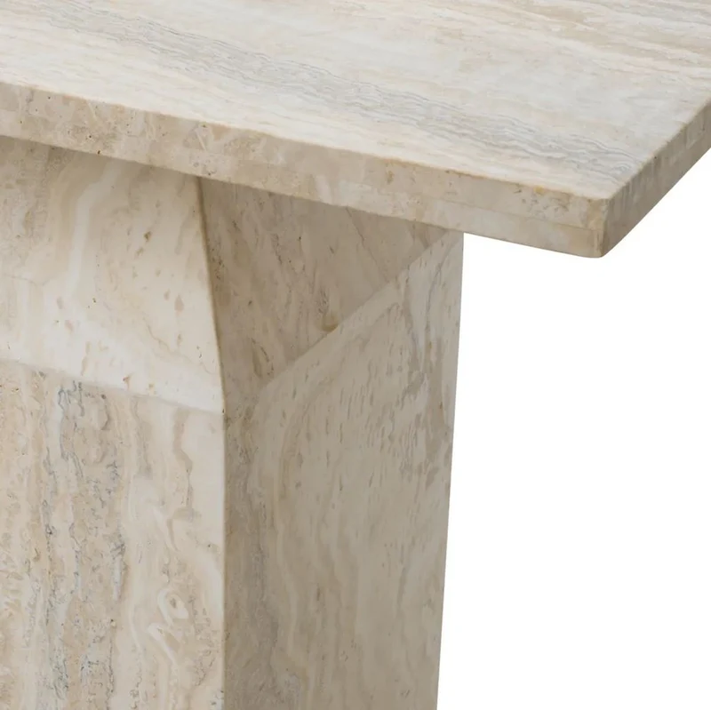 Casa Padrino Luxus Travertin Konsole Beige 150 cm - Luxus Möbel