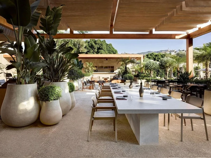 Casa Padrino Luxus XXL Garten Deko Beton Blumentopf Grau Ø 88 x H. 100 cm