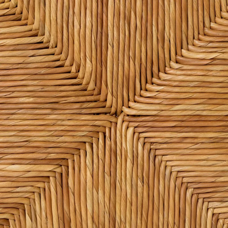 Casa Padrino Luxus Blumentopf Naturfarben / Schwarz H. 80 cm - Quadratischer Pflanzentopf