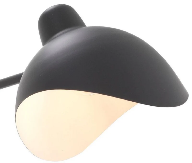 Casa Padrino Designer Wandleuchte Schwarz / Antik Messingfarben 19,5 x 67 x H. 70 cm - Elegante Wandlampe im 50er Jahre Stil - Luxus Kollektion