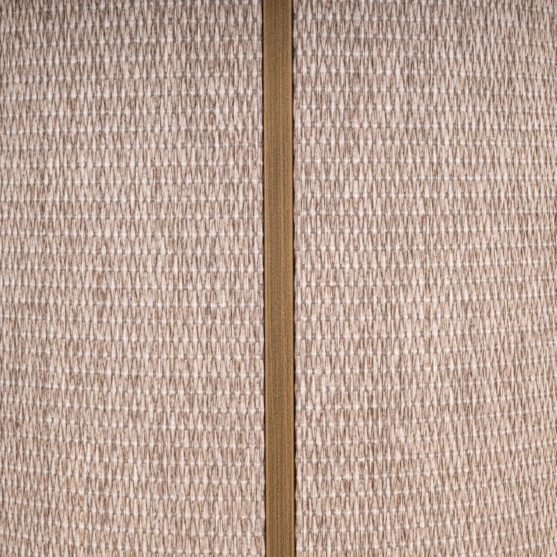 Konsole Willox beige – Eiche-Konsolentisch mit Leinen-Front, 140 cm