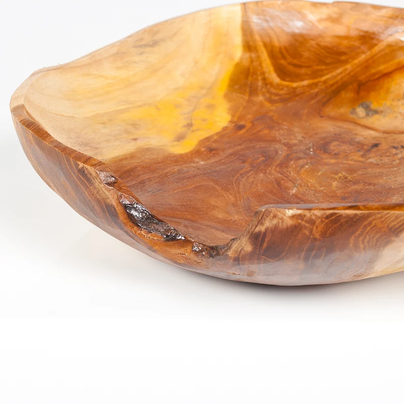 Schale TURKU Ø ca.: 40cm aus massivem Teak-Wurzelholz