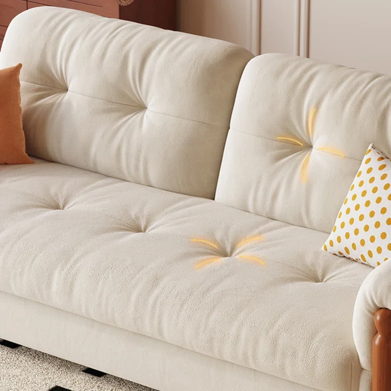 Kratzfestes Schlafsofa aus Flanellstoff mit Stauraum darunter