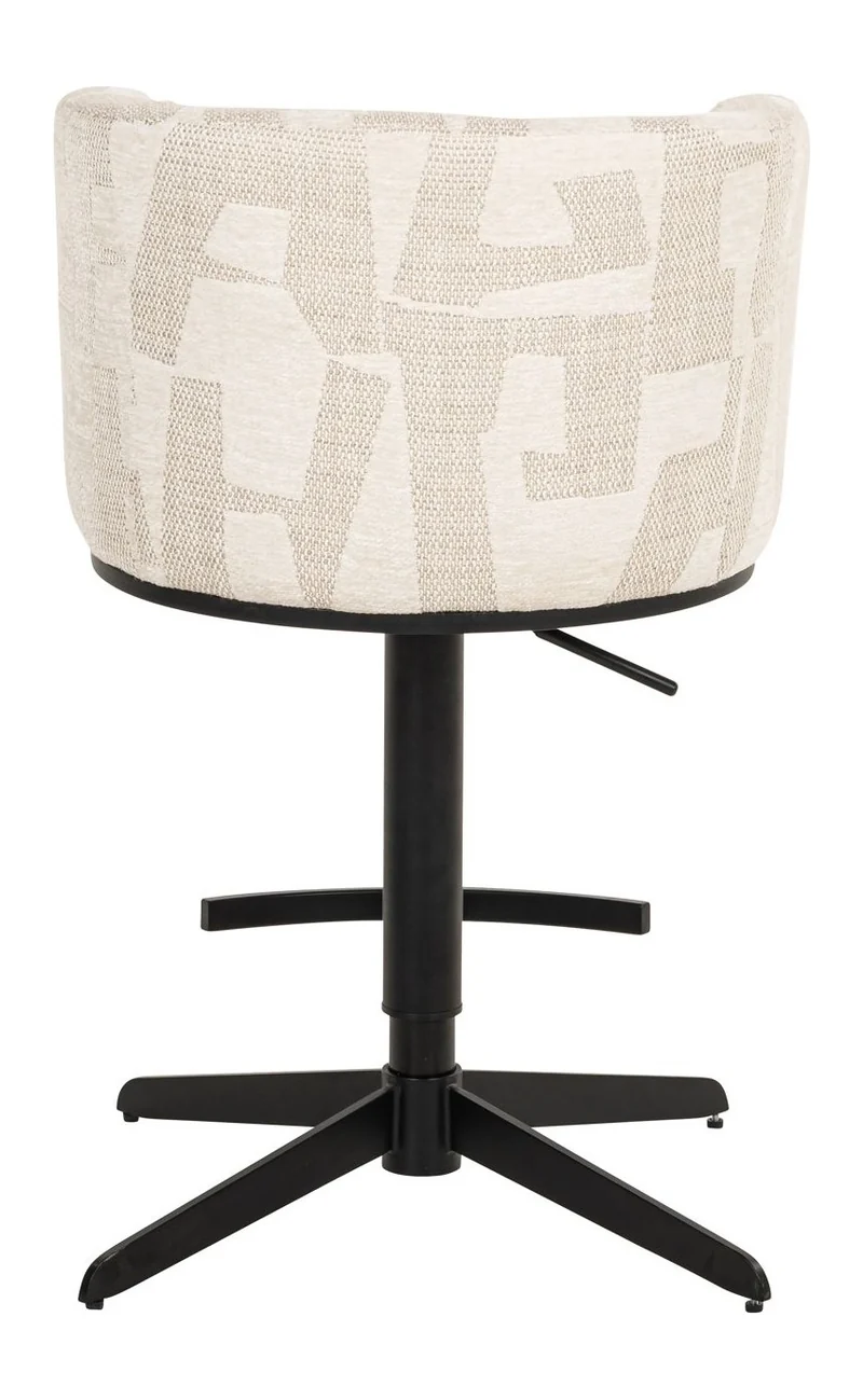 Barhocker Cheyenne höhenverstellbar, drehbar, beige graffic – Richmond