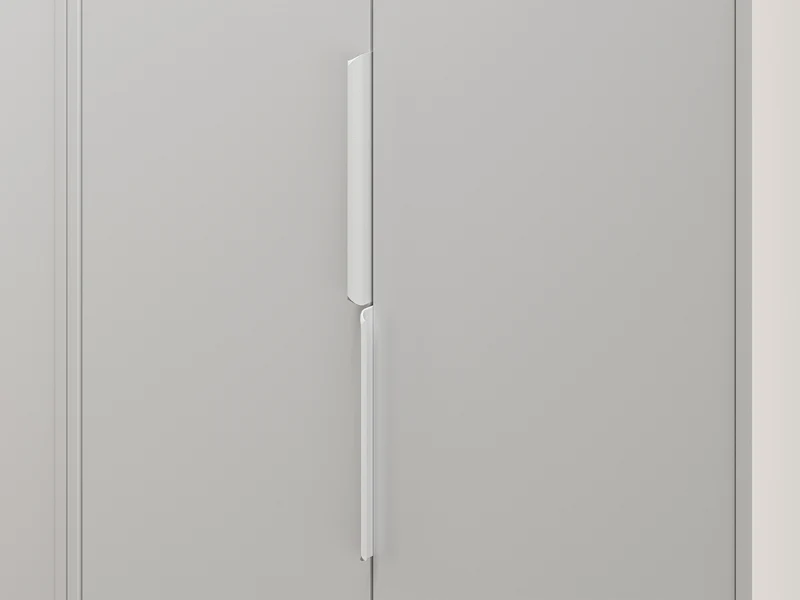 Jugendzweitüriger Kleiderschrank Torino mit geriffelter Schublade, 82 cm, Honey Castello Eiche/Alpenweiß/Grafit