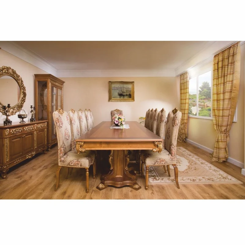 Casa Padrino Luxus Barock Esszimmer Stuhl Braun / Gold H. 120 cm - Barockstil Möbel