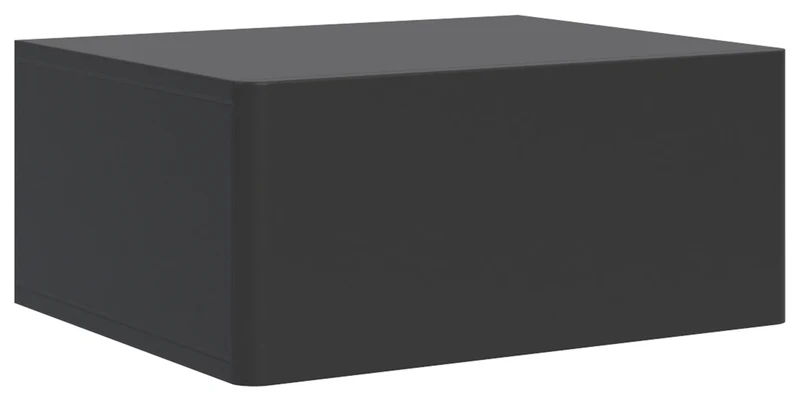 Hängender Nachttisch Olio mit Schublade 50 cm schwarz