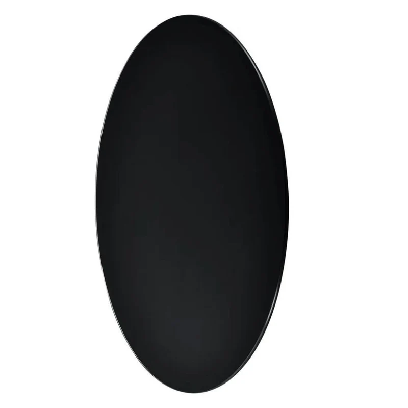 Glasplatte TERRY 40cm schwarz 8mm rund gehärtetes Glas Platzteller