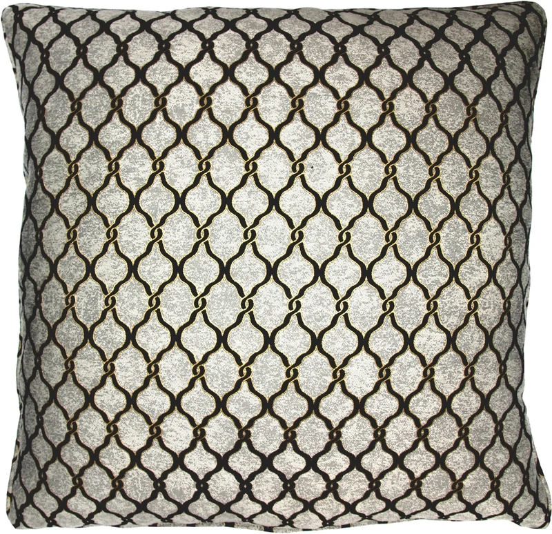 Casa Padrino Luxus Hotel Kissen Schwarz / Weiß 50 x H. 50 cm - Hotel Kollektion