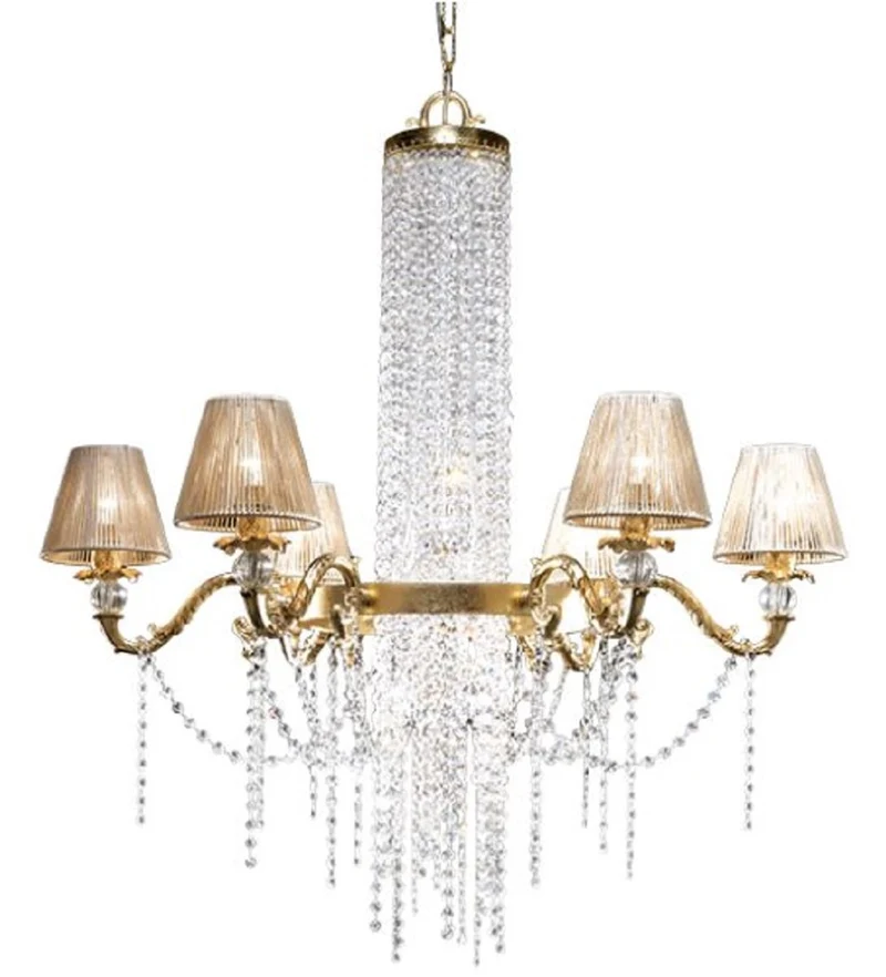 Casa Padrino Luxus Barock Kronleuchter Gold Ø 93 x H. 100 cm - Prunkvoller Lüster mit edlem Swarovski Kristallglas - Barock Möbel - Edel & Prunkvoll