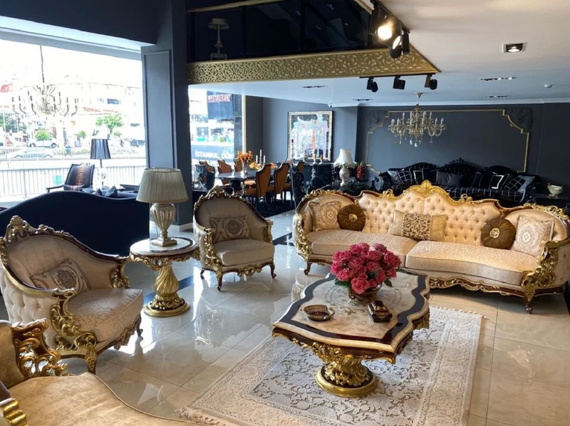 Casa Padrino Luxus Barock Couchtisch Weiß / Braun / Gold - Handgefertigter Massivholz Tisch im Barockstil - Barock Wohnzimmer Möbel - Edel & Prunkvoll