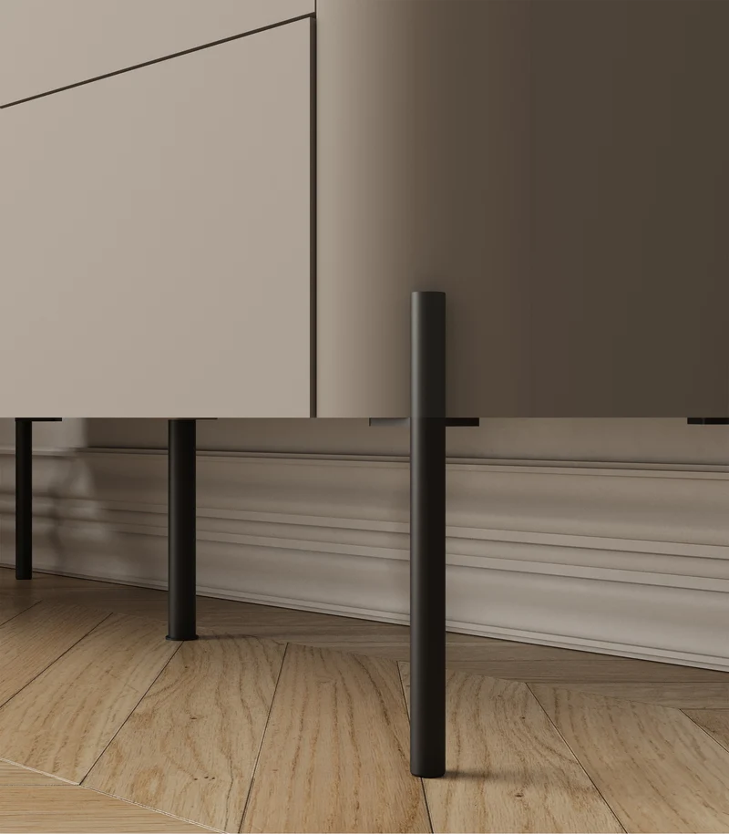 Zweitrürige Kommode Calderis mit Schublade 98 cm congo