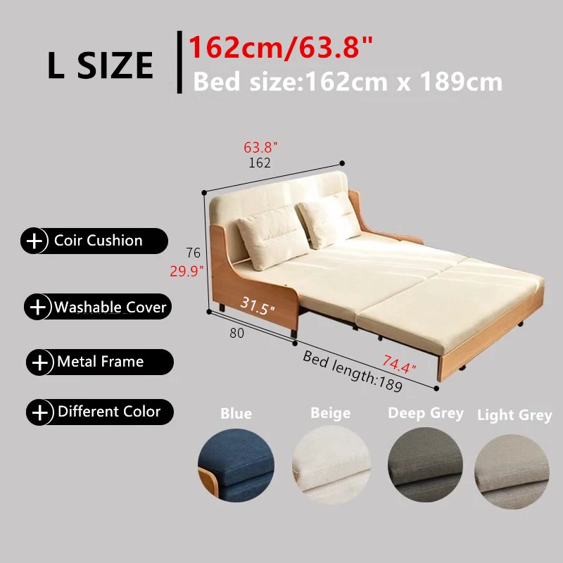 Modernes, minimalistisches Schlafsofa