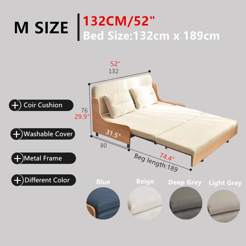 Modernes, minimalistisches Schlafsofa