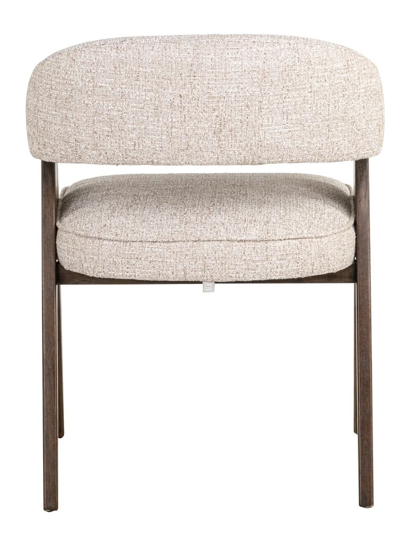 Esszimmerstuhl Mori Cream Tweed – Richmond mit Massivholzgestell