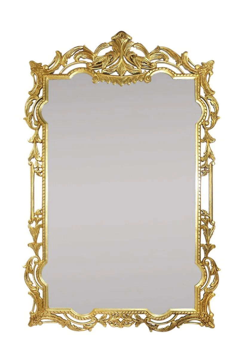 Casa Padrino Barock Wandspiegel Prunkvoller Spiegel im Antik Stil Gold 70 x 110 cm