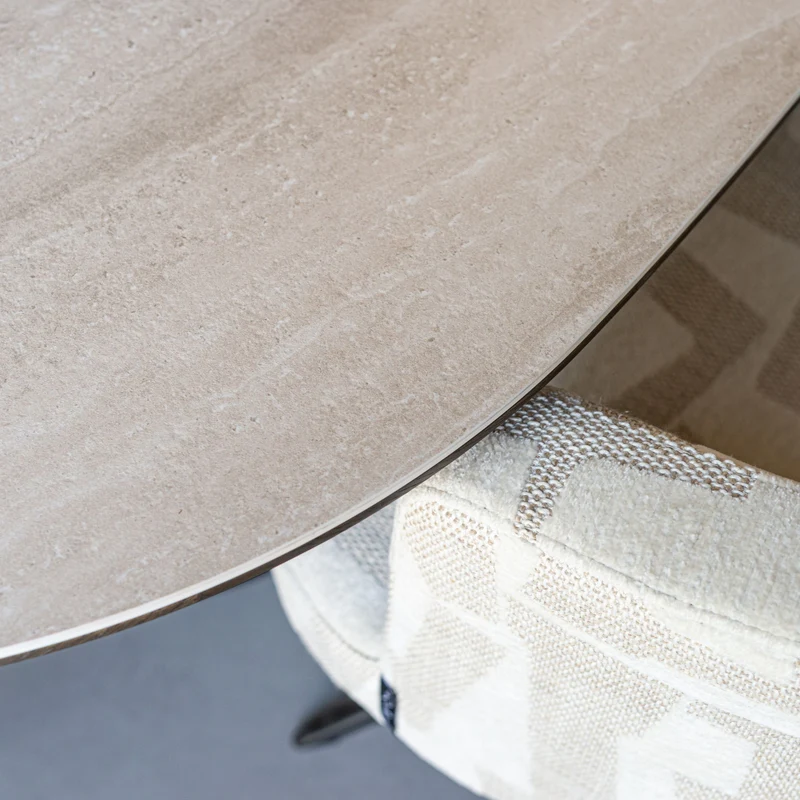 Esszimmerstuhl Cheyenne beige graffic mit Drehfunktion, Richmond