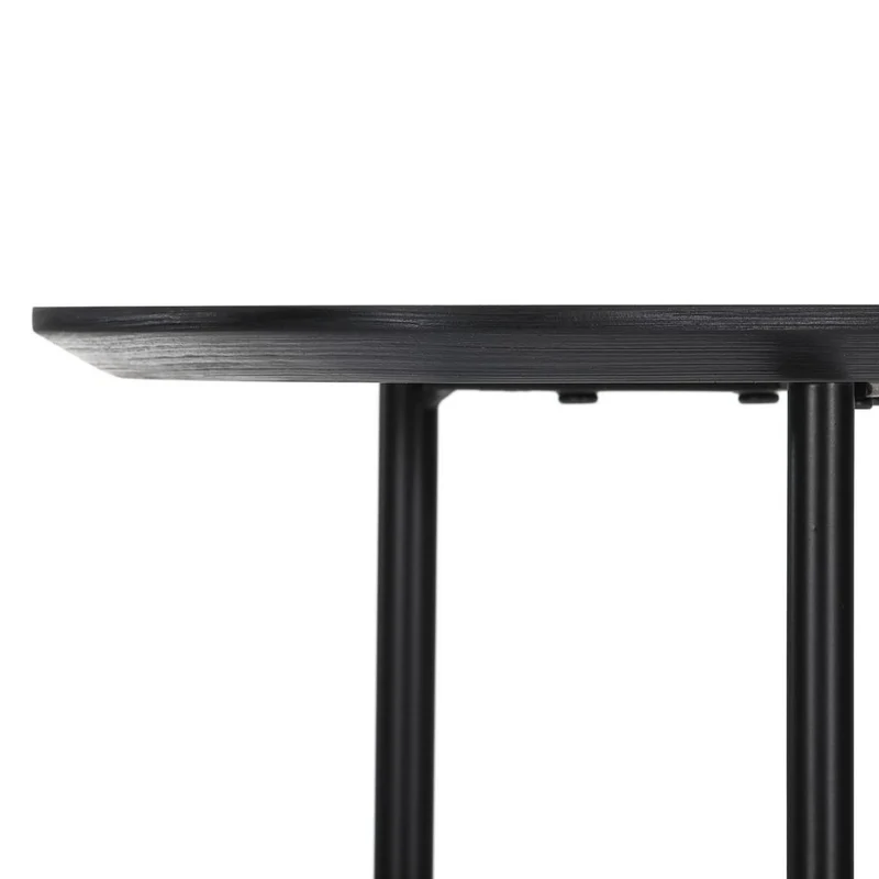 Design Beistelltisch MARMOL 55cm weiss-schwarze Marmor-Optik