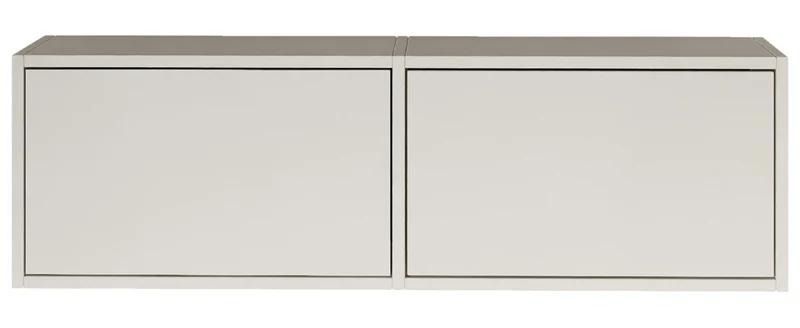 Hängender TV-Schrank Framme mit zwei Klappen, 100 cm, weiß