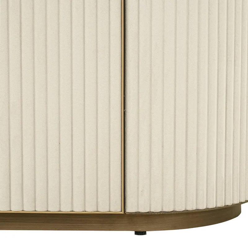 Sideboard Tivoli Weiß mit Keramikplatte und Softclose-Türen
