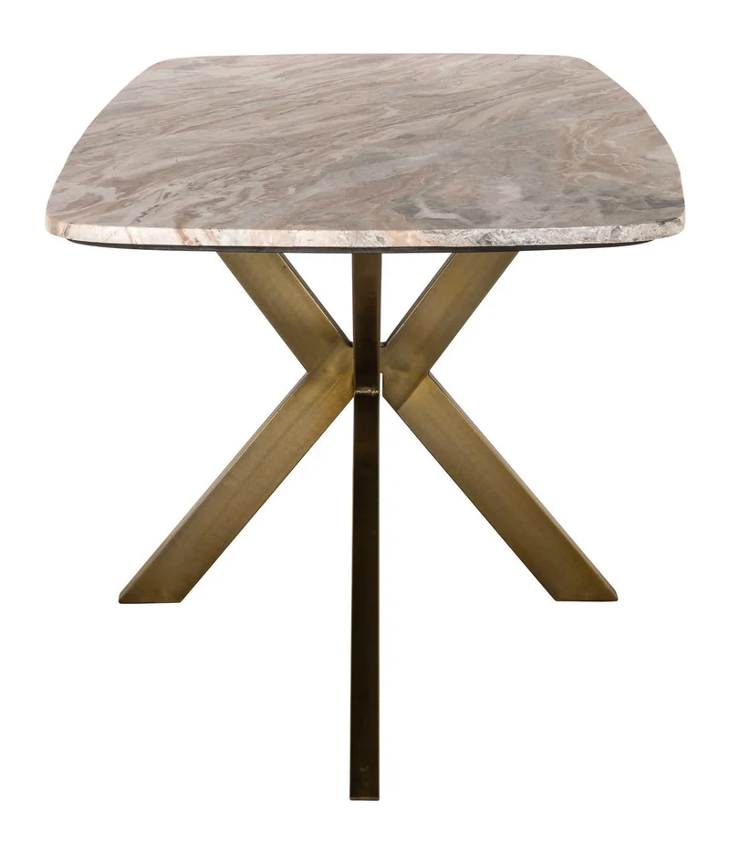 Esstisch Bottega Blush Beige oval 220 cm, Toronto-Marmor, Richmond