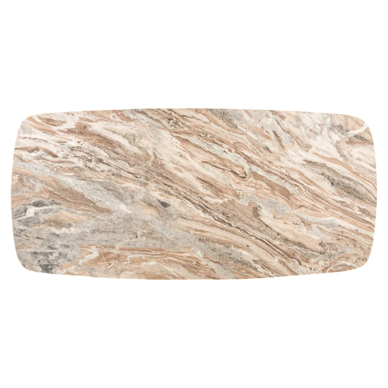 Esstisch Bottega Blush Beige oval 220 cm, Toronto-Marmor, Richmond