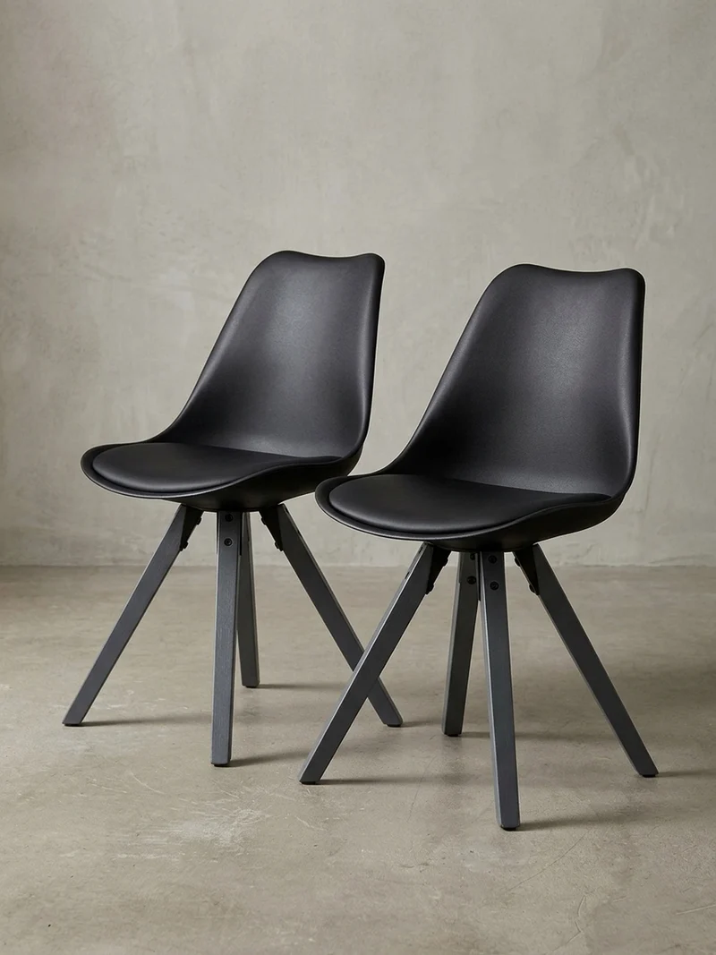 Esszimmerstuhl Stoffbezug mit Holzgestell Modern gepolstert