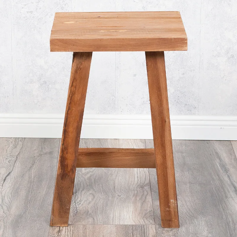 Hocker KARAOKI aus Teak 30x40x30cm (BxHxT)