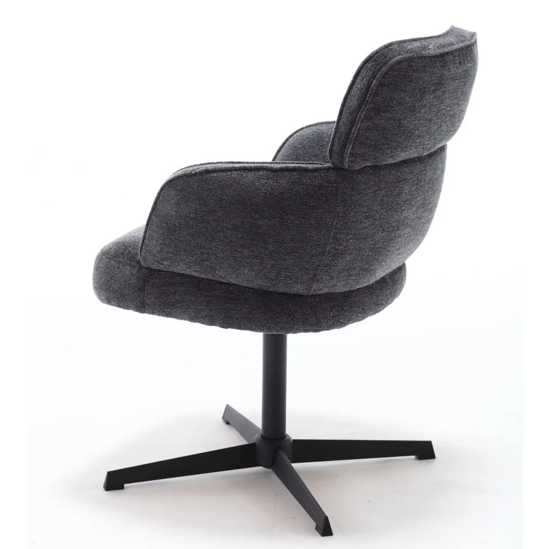 Exklusives 2er-Set Hochlehner Drehstuhl 360° MASSIMO anthrazit