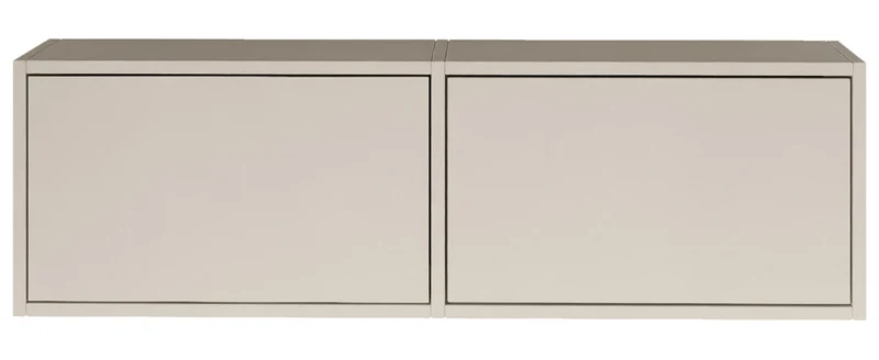 Hängender TV-Schrank Framme mit zwei Klappen, 100 cm, Kaschmir