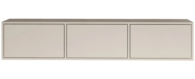 Hängender TV-Schrank Framme mit drei Klappen, 150 cm, Kaschmir