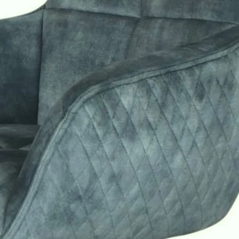 Exquisiter Drehstuhl 360° + Return-Funktion SPLENDID petrol Samt