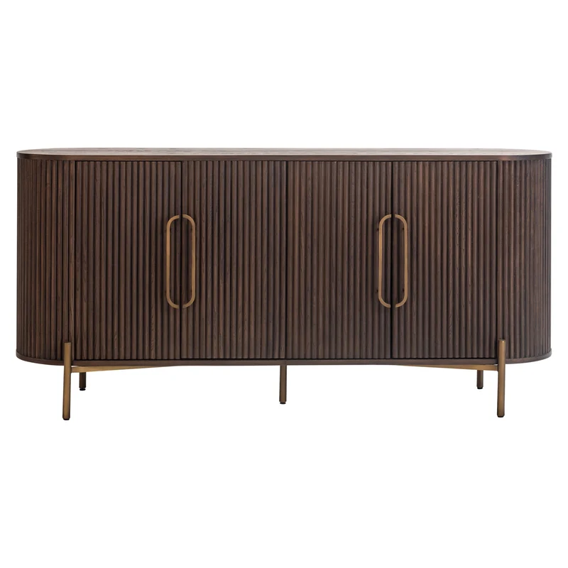 Sideboard Luxor Eiche braun mit 4 Türen & Softclose Richmond