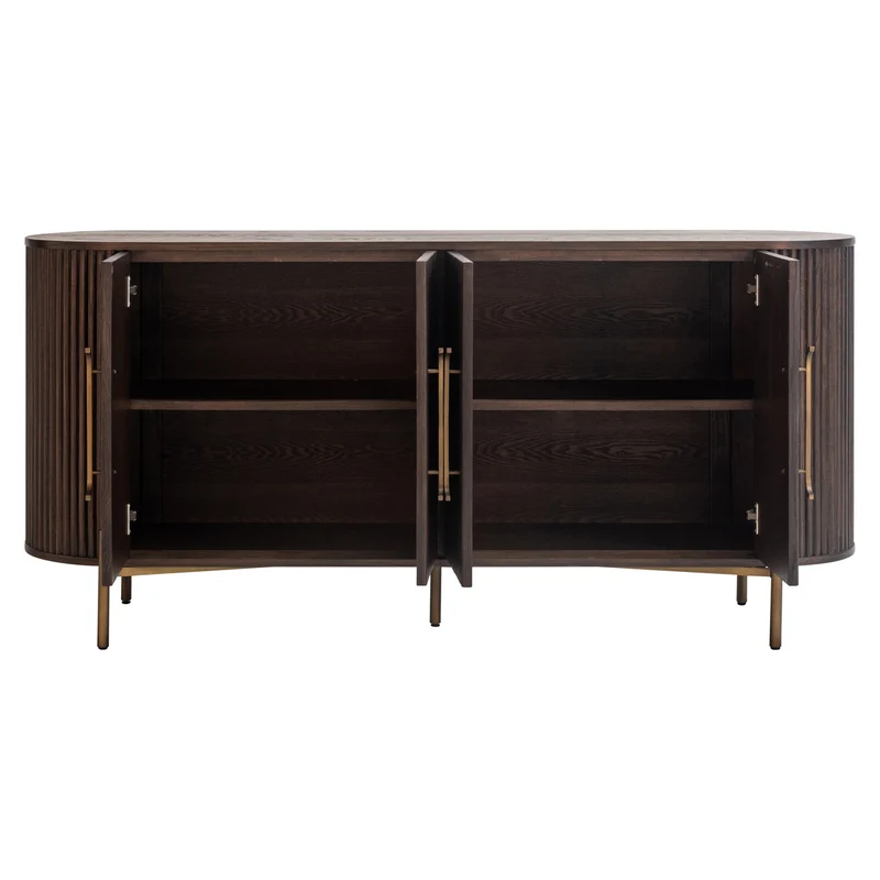 Sideboard Luxor Eiche braun mit 4 Türen & Softclose Richmond