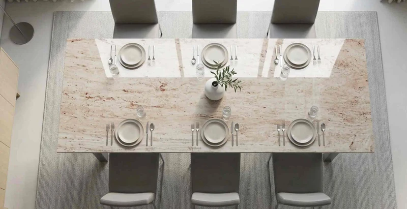 Esstisch Xenos aus Granit Ivory Cream online konfigurieren