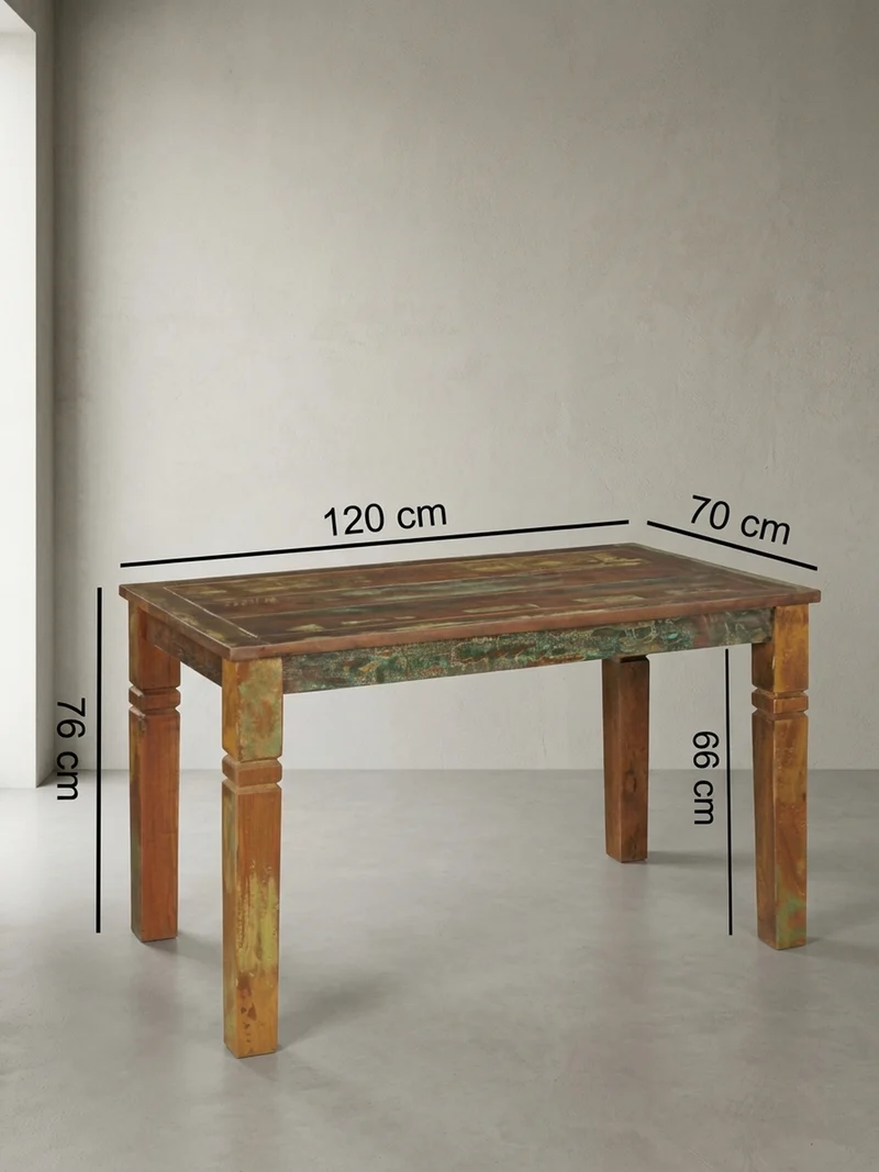Esstisch Mango Massivholz Klarlack Shabby Design