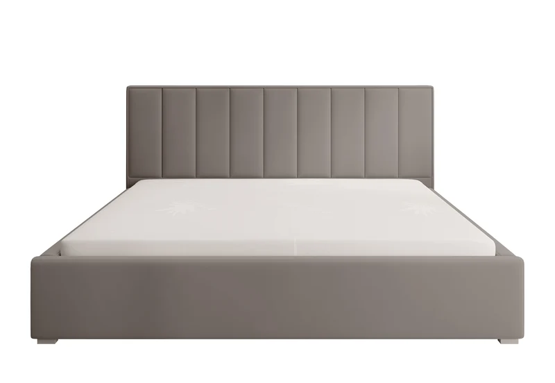 Polsterbett 180x200 cm Rinus beige aus hydrophobem Stoff